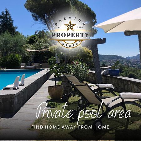 Suite Room With Private Pool Area, Near Como Lake, Private Parking I Villa Dei Leoni Morbio Inferiore Exteriör bild